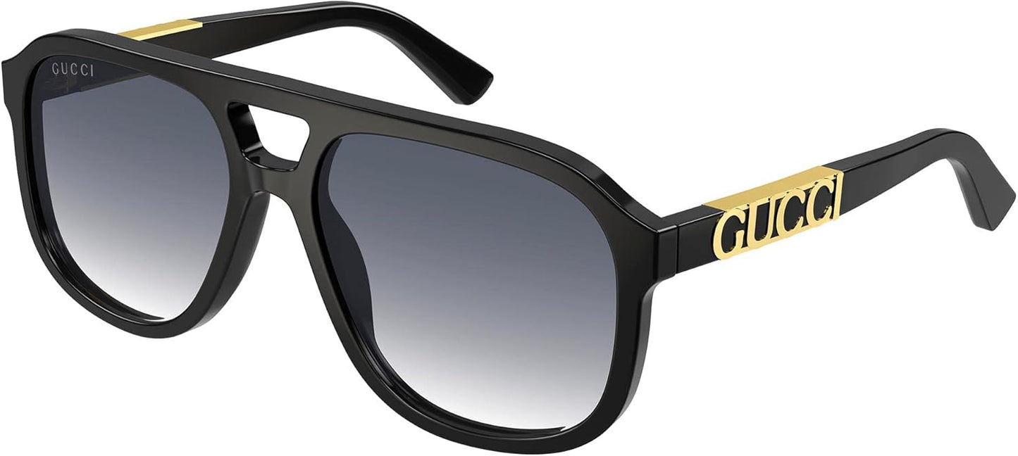 Gucci Pilot Sunglasses GG1188S 002 Black 58mm