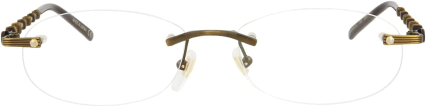 Gucci Round/Oval Optical Frames Gold Gold Transparent Luxury Eyewear Made In Japan Metal Frame Designer Fashion for Everyday Luxury