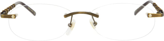 Gucci Round/Oval Optical Frames Gold Gold Transparent Luxury Eyewear Made In Japan Metal Frame Designer Fashion for Everyday Luxury