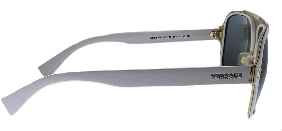 Versace Man Sunglasses Black Frame, Dark Grey Lenses, 56MM