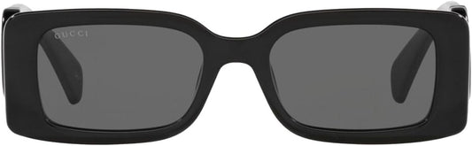 Gucci Women's Chaise Lounge Narrow Rectangular Sunglasses