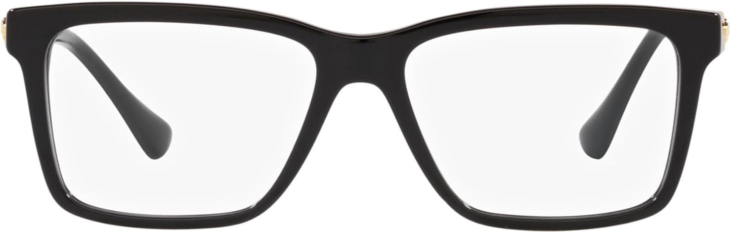 Versace VE 3328 GB1 Black Plastic Rectangle Eyeglasses 56mm