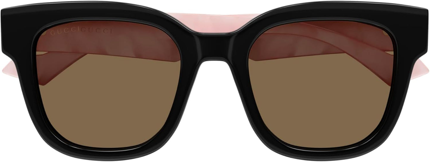 Gucci Women's Oversized Square Sunglasses, Black-Pink-Brown, One Size