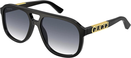 Gucci Pilot Sunglasses GG1188S 002 Black 58mm
