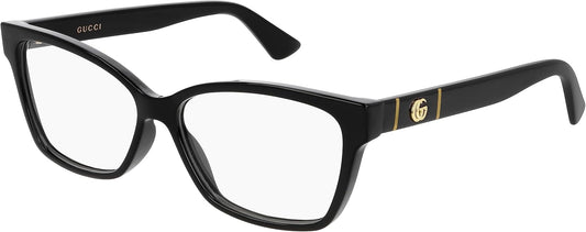 Gucci Women's Optical Gray Glasses, Black/Transparent, One Size