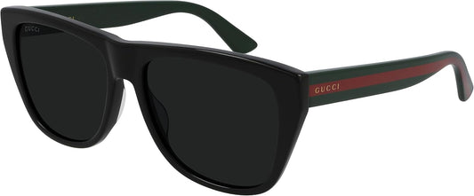 Gucci GG 0926S 001 Black Plastic Square Sunglasses Grey Lens, Men