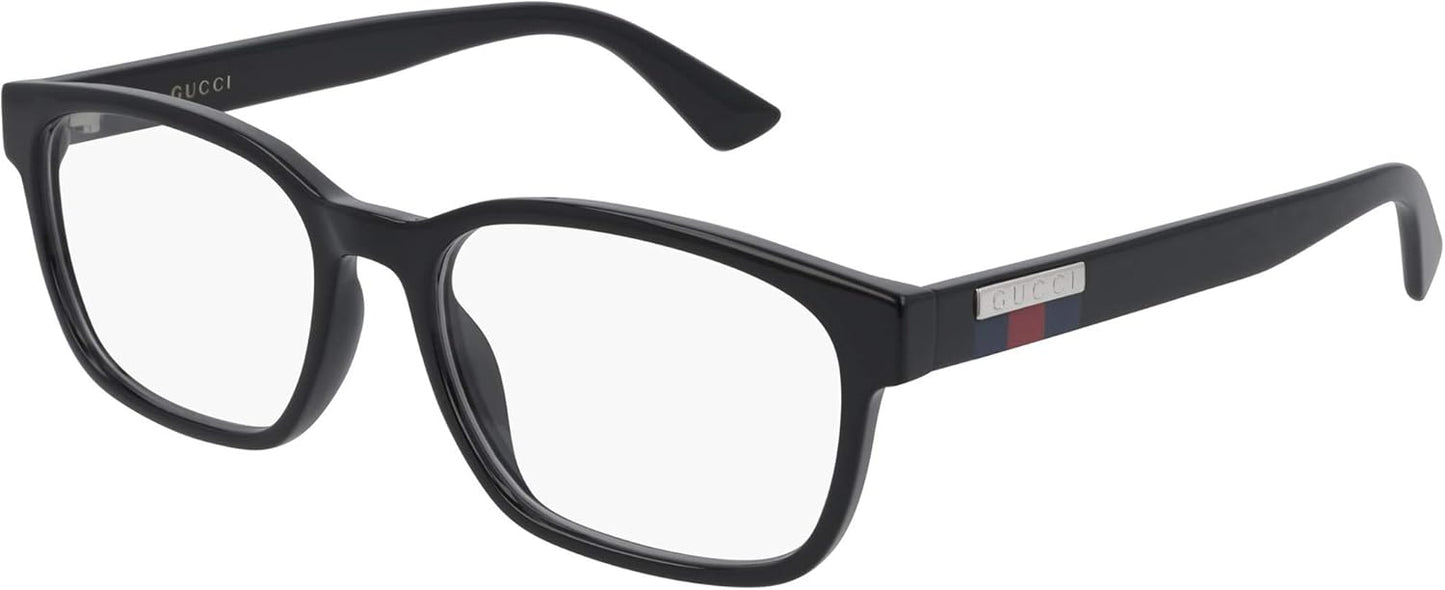 Gucci Gucci-Logo GG0749O 004 Eyeglasses Men's Black Full Rim Optical Frame 55mm