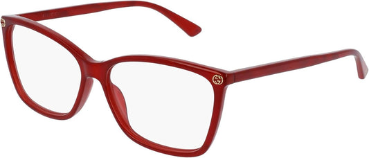Gucci 0025O Optical Frame 004 Red 56 mm